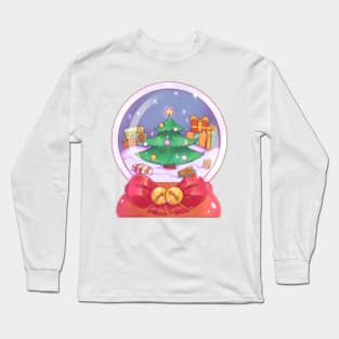 Christmas snow globe Long Sleeve T-Shirt